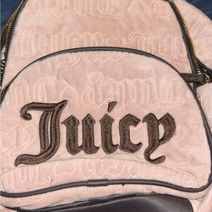 Juicy Couture Blush and Brown Backpack